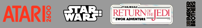 Star Wars Return of the Jedi Death Star Battle logo for Atari 2600